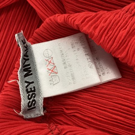 ISSEY MIYAKE イッセイミヤケ プリーツ ロングスカート SIZE S IM63-FG904 レッド
