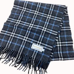 Burberrys バーバリーズ マフラー カシミヤ１００％ グレー Bランク