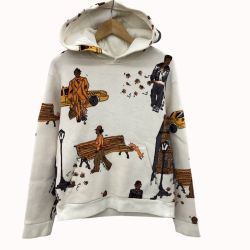 LOUIS VUITTON ルイヴィトン メンズ トレーナー スウェット SIZE S ホワイト Cランク