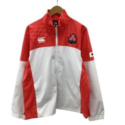 CANTERBURY カンタベリー ラグビー日本代表 JAPAN R+ DUALジャケット SIZE　XL レッド×ホワイト Bランク