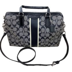 COACH コーチ レディース ２WAYバッグ シグネチャー F30662 グレー Bランク
