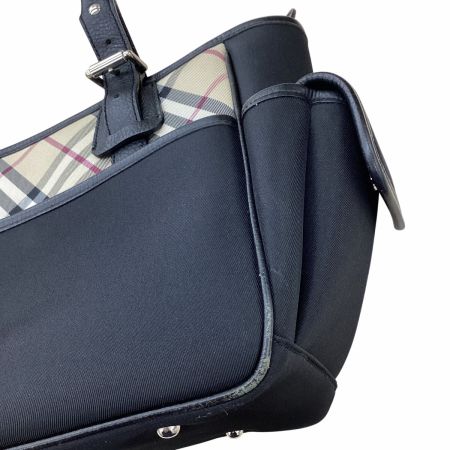 BURBERRY バーバリー ハンドバッグ ブラック×ベージュ