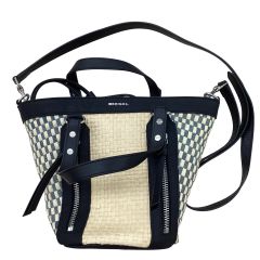 DIESEL ディーゼル レディース　２WAYバッグ かごバッグ 巾着 ベージュ Bランク