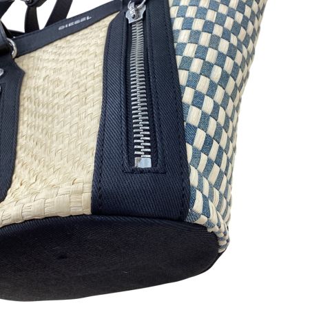 DIESEL ディーゼル レディース　２WAYバッグ かごバッグ 巾着 ベージュ