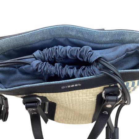 DIESEL ディーゼル レディース　２WAYバッグ かごバッグ 巾着 ベージュ