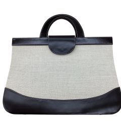 Yves Saint Laurent イブサンローラン トートバッグ アイボリー Bランク