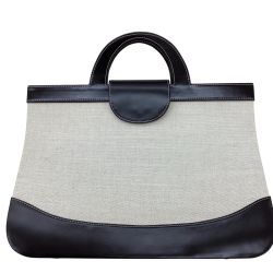 Yves Saint Laurent イブサンローラン トートバッグ アイボリー Bランク