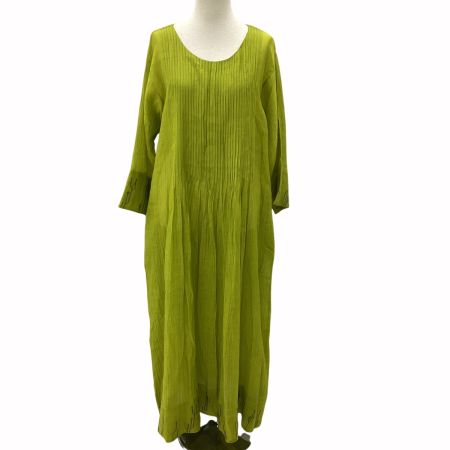 JURGEN LEHL ヨーガンレール レディース ワンピース SIZE M 黄緑