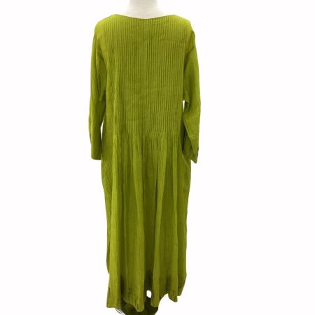 JURGEN LEHL ヨーガンレール レディース ワンピース SIZE M 黄緑