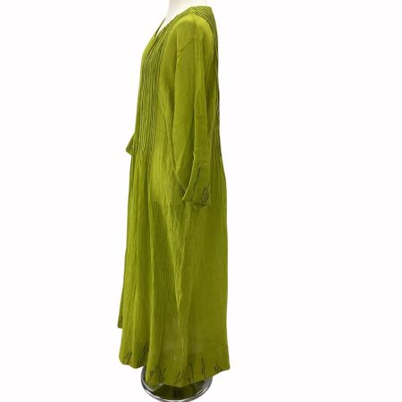 JURGEN LEHL ヨーガンレール レディース ワンピース SIZE M 黄緑