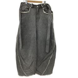 knuth marf クヌースマーフ レディース ワイドパンツ SIZE S グレー Bランク
