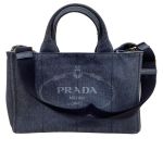 PRADA プラダ トートバッグ デニム カナパ Bランク