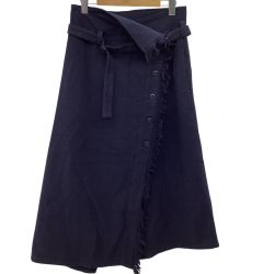 Y's ワイズ レディース 巻きスカート SIZE 1 ネイビー Bランク
