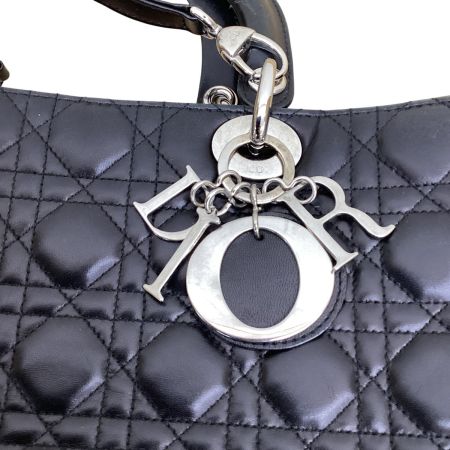 Christian Dior クリスチャンディオール レディディオール カナージュステッチ 2WAYバッグ ブラック