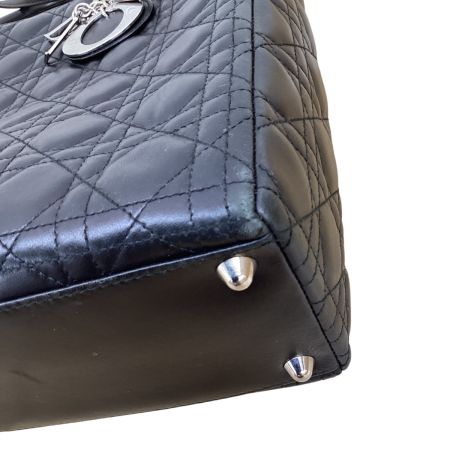 Christian Dior クリスチャンディオール レディディオール カナージュステッチ 2WAYバッグ ブラック