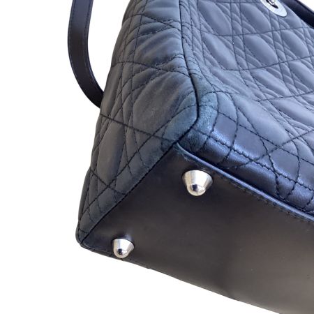 Christian Dior クリスチャンディオール レディディオール カナージュステッチ 2WAYバッグ ブラック