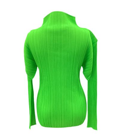 ISSEY MIYAKE イッセイミヤケ PLEATS PLEASE カットソー SIZE 3 PP11-JK205 黄緑
