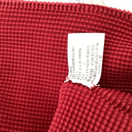 ISSEY MIYAKE イッセイミヤケ PLEATS PLEASE カットソー SIZE 3 PP68FK403 レッド