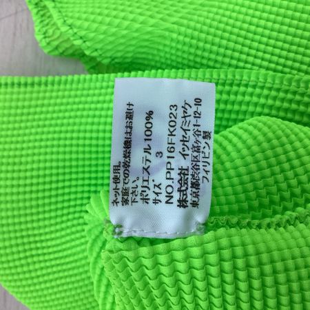 ISSEY MIYAKE イッセイミヤケ PLEATS PLEASE カットソー SIZE 3 PP16FK023 黄緑