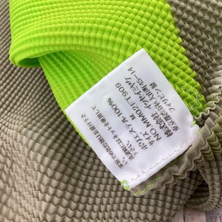 ISSEY MIYAKE イッセイミヤケ レディース カットソー SIZE M MM02-FT909 黄緑