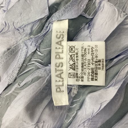 ISSEY MIYAKE イッセイミヤケ PLEATS PLEASE カットソー SIZE 3 PP34-ZT903 ブルー