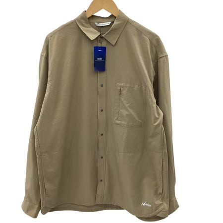 NANGA ナンガ メンズ シャツ 未使用 タグ付き SIZE M ベージュ