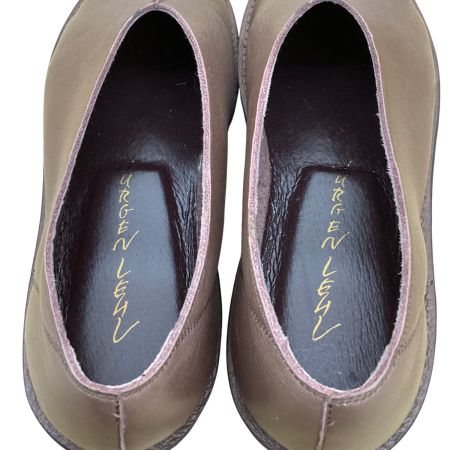 JURGEN LEHL ヨーガンレール レディース レザー パンプス SIZE 23.5cm ブラウン