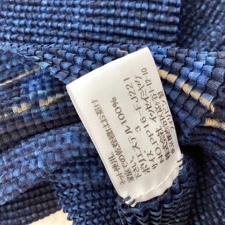 ISSEY MIYAKE イッセイミヤケ PLEATS PLEASE デニム転写 カットソー SIZE 3 PP16-FJ221 ネイビー