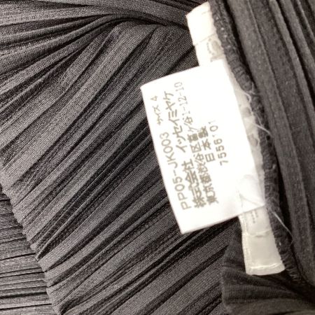 ISSEY MIYAKE イッセイミヤケ PLEATS PLEASEノースリーブ カットソー SIZE 4 PP05-JK003 ブラック