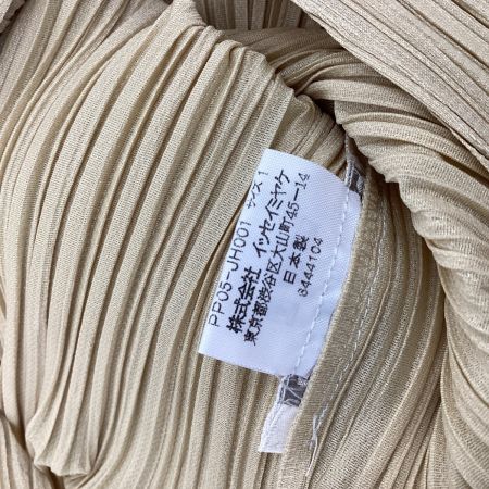 ISSEY MIYAKE イッセイミヤケ PLEATS PLEASE ノースリーブワンピース SIZE 1 PP05-JH001 ベージュ