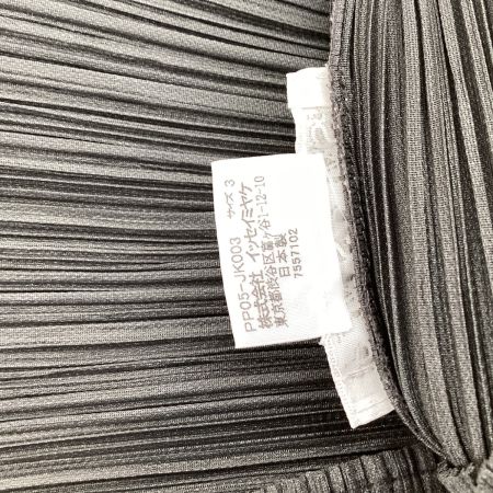 ISSEY MIYAKE イッセイミヤケ PLEATS PLEASE ノースリーブカットソー SIZE 3 PP05-JK003 グレー