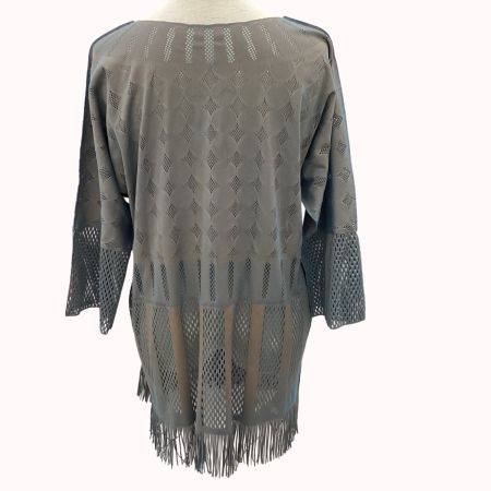 ISSEY MIYAKE イッセイミヤケ PLEATS PLEASE カットソー SIZE 3 PP82LK941 グレー