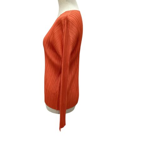 ISSEY MIYAKE イッセイミヤケ PLEATS PLEASE カットソー SIZE 3 PP51-JK165 オレンジ