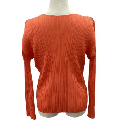 ISSEY MIYAKE イッセイミヤケ PLEATS PLEASE カットソー SIZE 3 PP51-JK165 オレンジ