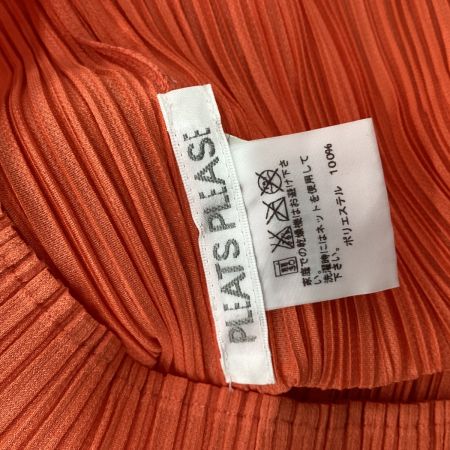 ISSEY MIYAKE イッセイミヤケ PLEATS PLEASE カットソー SIZE 3 PP51-JK165 オレンジ