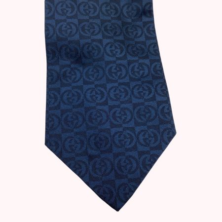 GUCCI グッチ メンズ ネクタイ 未使用　タグ付き GG柄 ネイビー
