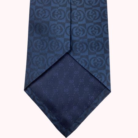 GUCCI グッチ メンズ ネクタイ 未使用　タグ付き GG柄 ネイビー
