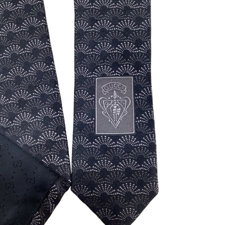 GUCCI グッチ メンズ ネクタイ 未使用　タグ付き グレー