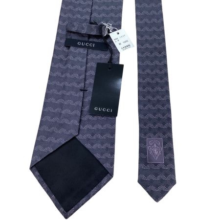 GUCCI グッチ メンズ ネクタイ 未使用　タグ付き グレー