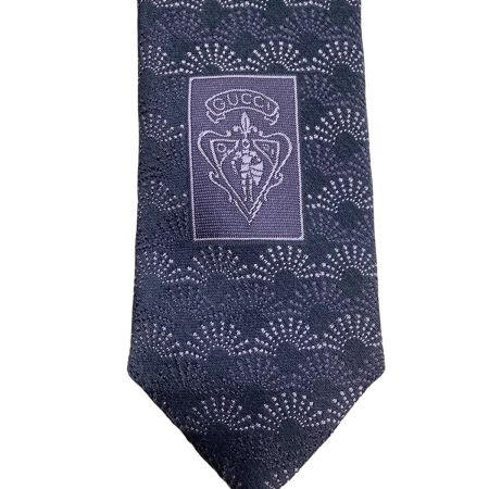 GUCCI グッチ メンズ ネクタイ 未使用　タグ付き グレー