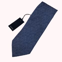 GUCCI グッチ メンズ ネクタイ 未使用  グレー Aランク