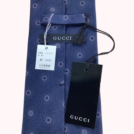 GUCCI グッチ メンズ ネクタイ 未使用  ネイビー