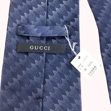 GUCCI グッチ メンズ ネクタイ 未使用  ネイビー