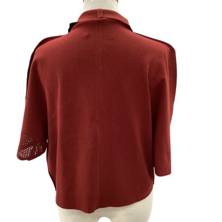 ISSEY MIYAKE イッセイミヤケ カーディガン SIZE 2 IM11KO066 レッド