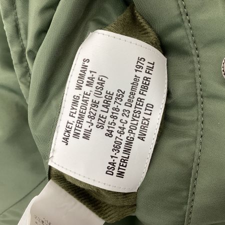 AVIREX アビレックス レディース 中綿ブルゾン SIZE L カーキ