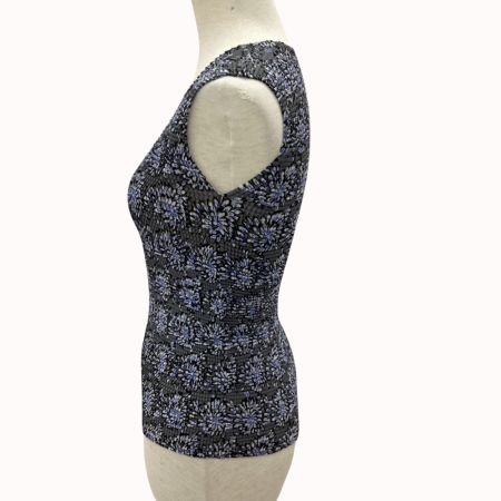 ISSEY MIYAKE イッセイミヤケ ストレッチ プリーツ ノースリーブカットソー SIZE 2 IM22FJ958 グレー