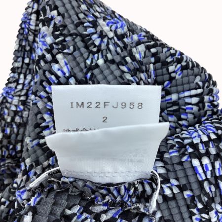 ISSEY MIYAKE イッセイミヤケ ストレッチ プリーツ ノースリーブカットソー SIZE 2 IM22FJ958 グレー