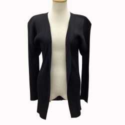 ISSEY MIYAKE イッセイミヤケ PLEATS PLEASE カーディガン SIZE 3 PP04-JO107 ブラック Bランク