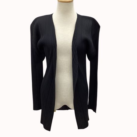 ISSEY MIYAKE イッセイミヤケ PLEATS PLEASE カーディガン SIZE 3 PP04-JO107 ブラック