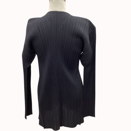 ISSEY MIYAKE イッセイミヤケ PLEATS PLEASE カーディガン SIZE 3 PP04-JO107 ブラック
